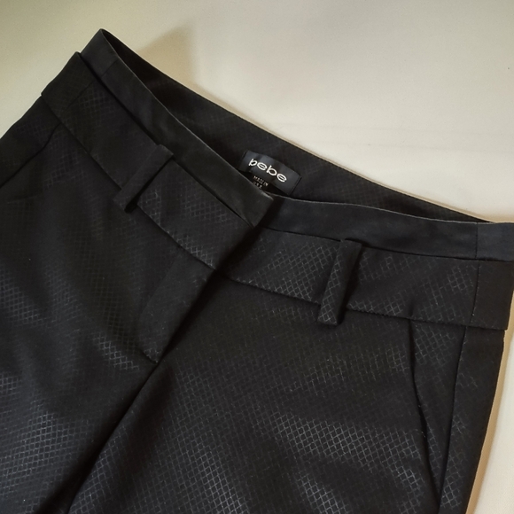 bebe Low Waist Black Dress Pants Flare Leg - Picture 3 of 8
